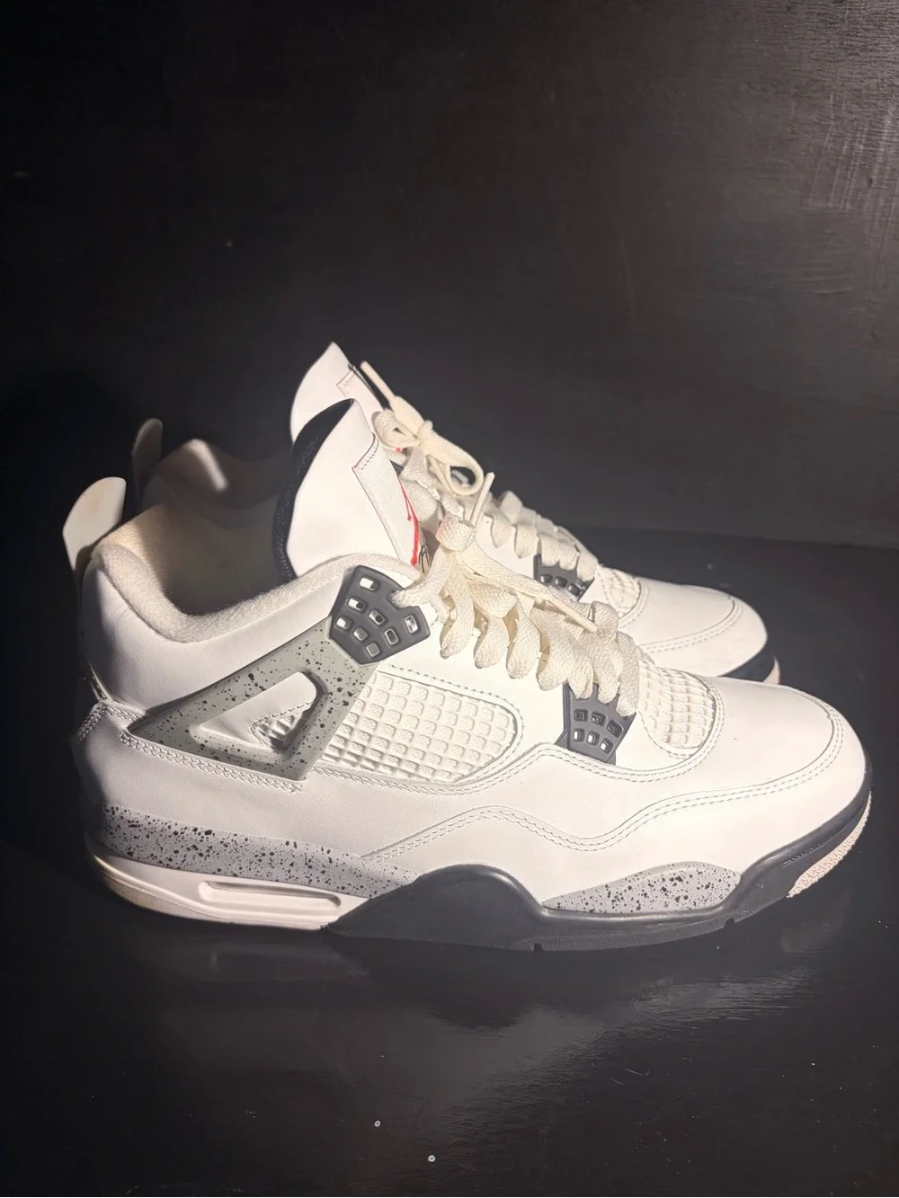 Men's White Athletic Sneakers - Classic Casual Performance Jordan 4